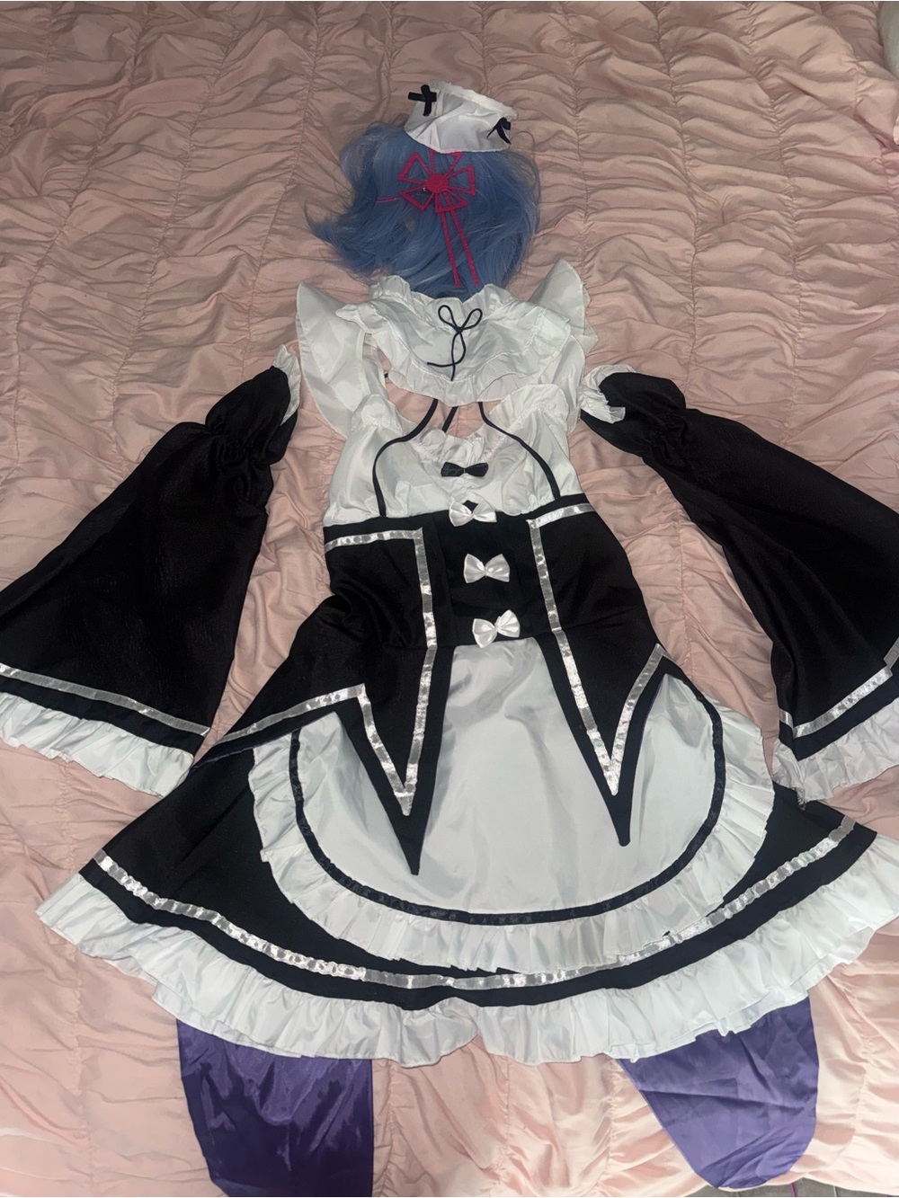 Re Zero Starting Life in Another World Cosplay Lolita Dress Maid Outfit